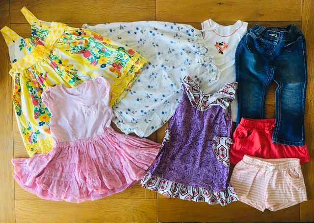 Adorable Summer Dresses/Shorts/Jeans Mixed Bundle Girls Age 18-36 Months