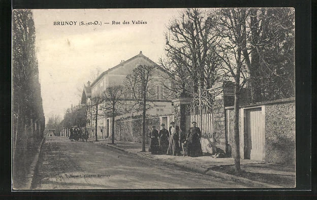 CPA Brunoy, Rue de Vallées 1906