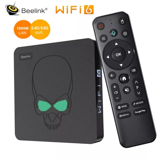 Beelink GT King Smart TV Box S922X Android 9.0 4G 64G WiFi 6 1000M 4K HDR TV Box