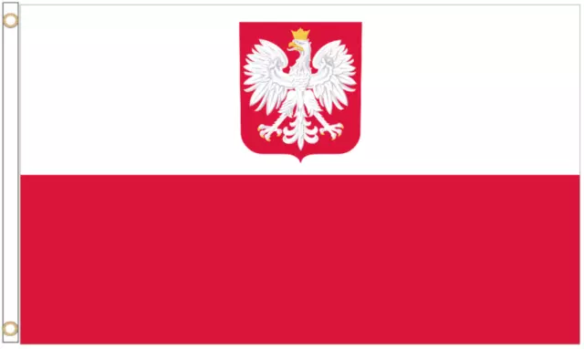 Poland State 5'x3' HEAVY-DUTY NYLON Flag