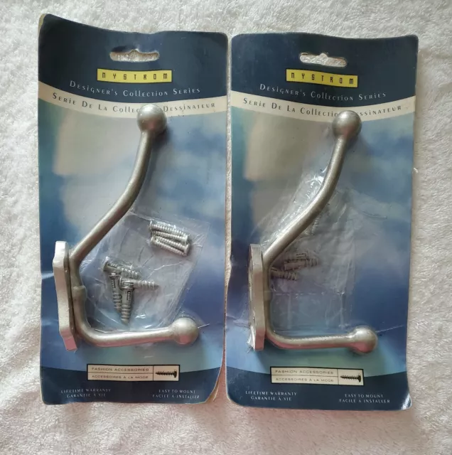 2 Large Harness Hooks Rack Coat Hat Wall Cast Iron Barn Heavy Duty 6" Long