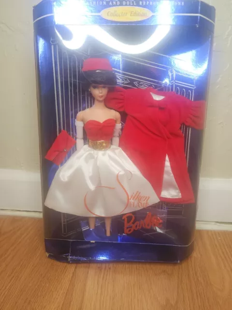 1997 SILKEN FLAME Barbie Brunette Doll In Original Box $59.95