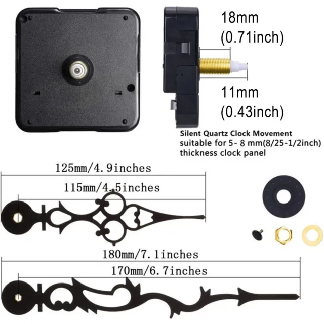 Qualità Silenzioso Quarzo Fai da Te Orologio Meccanismo Movimento Kit di Durable