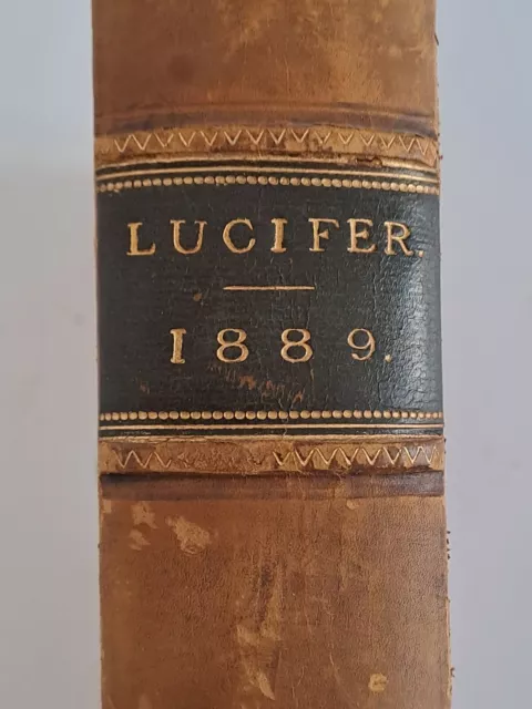 Lucifer a Theosophical Magazine Volume IV march-august 1889 Blavatsky Besant