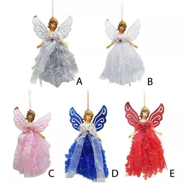 Christmas Tree Fairy Angel Doll Pendant Xmas Party Kid Doll Toy Desktop Ornament