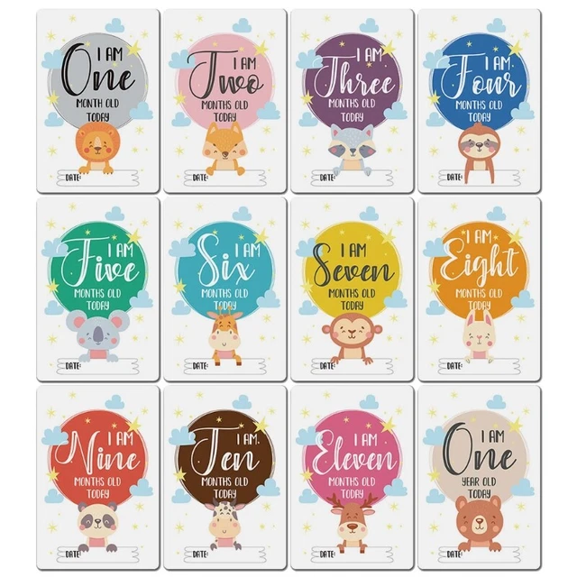 First Year Baby Moment Cards for Moments Capture Cherished Moments
