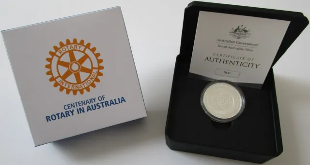 Australia 5 Dollars 2021 100 Years Rotary 1 Oz Silver