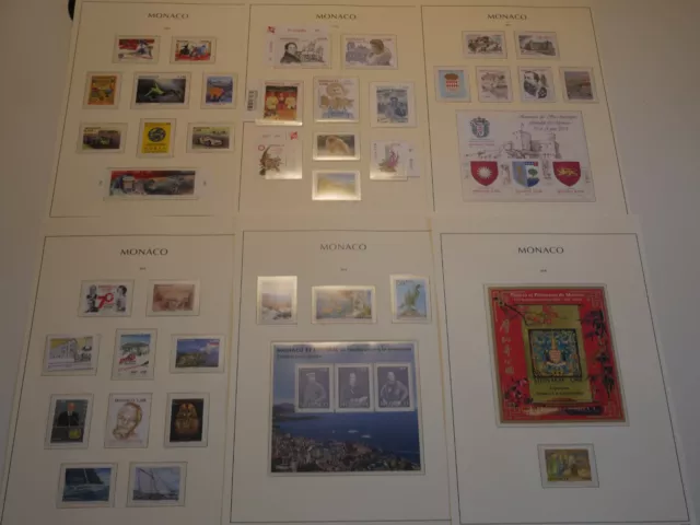 Monaco Lot 38 Timbres + 3 Blocs Neufs** De 2018. Bonne Valeur