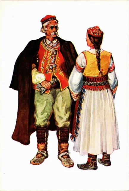 CPA AK Costume National Croate Dalmatie CROATIA (598018)
