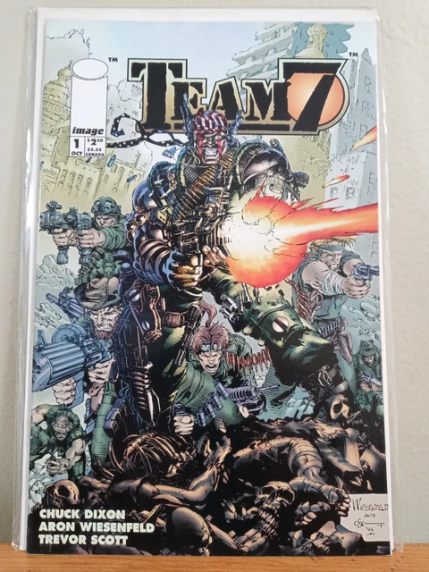 Team 7 #1 Image Comic Book October 1994 Chuck Dixon Bagged and Boarded