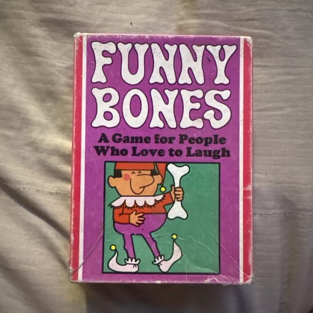 Vintage 1968 Funny Bones Parker Brothers Oversized Card Game 100% Complete