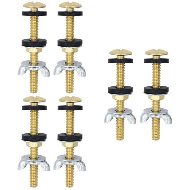 6 pcs Heavy Duty Bathroom Toilet Fixing Bolts Replacement