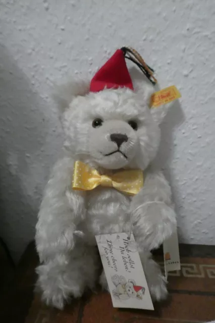 STEIFF TEDDYBÄR GEBURTSTAG | 028106 | 20 cm | Jahr 2000| Sehr guter Zustand