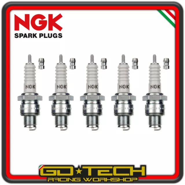 Set 5 Spark Plugs NGK B6HS Vespa 50 Special Px Pk Spring 125 150 Bee Pitch Short