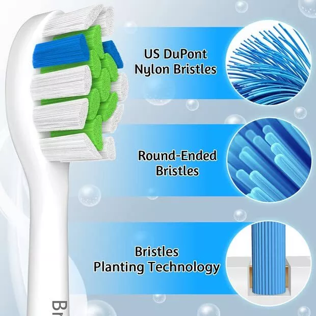 Têtes de brosse à dents de rechange pour Philips Sonicare - Brossettes électr... 3