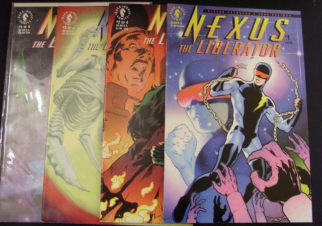 Nexus The Liberator 1-4 Dark Horse Comic Set Complete Petrucha Calimee 1992 Vf+
