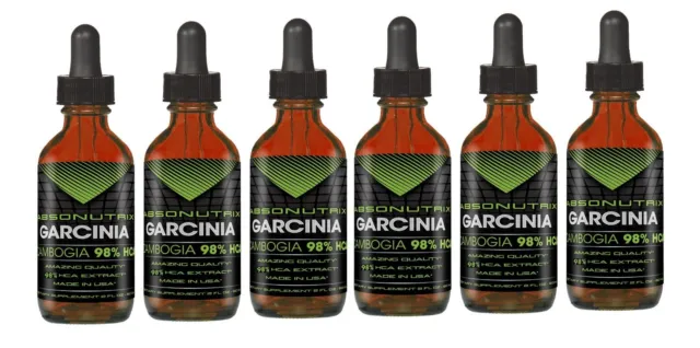 6 Absonutrix Garcinia Cambogia Drops 98% HCA weight management appetite control