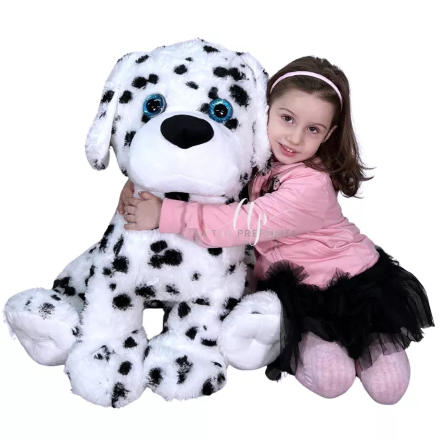 DALMATA CANE PELUCHE 64cm Seduto Grande Soft Plush Size XXL Colore
