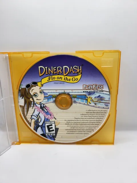 Diner Dash Flo on the Go PC Windows / Mac CD-ROM Disc Only