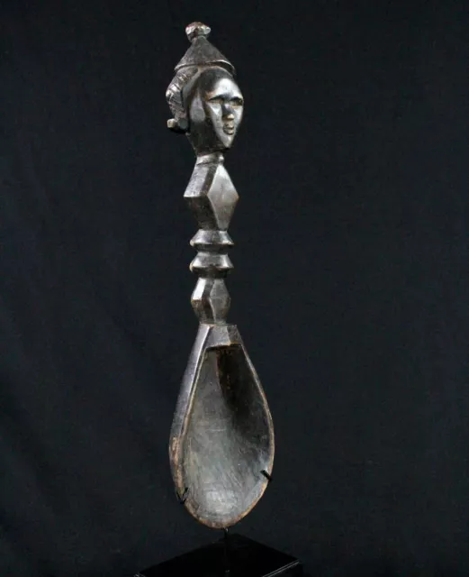 Art African tribal - Antique Spoon Dan " Wakémia " On Base - 57 CMS