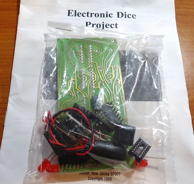 DIY ELECTRONIC DICE Project, Beginner Soldering Practice Kit and