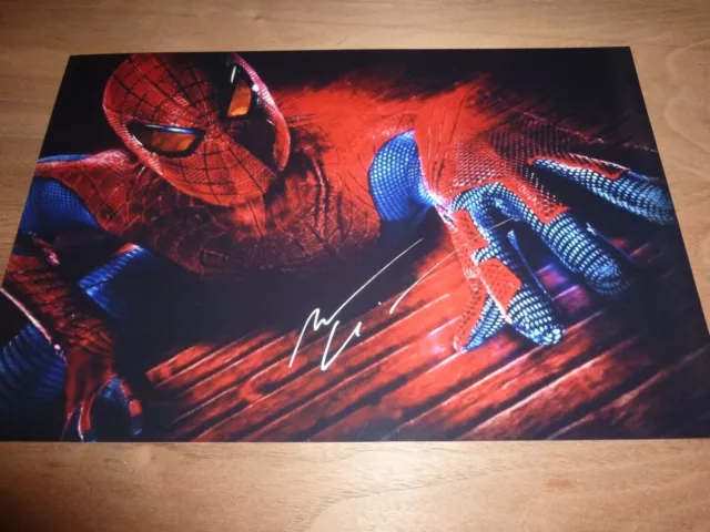 ANDREW GARFIELD signed 12X8 photo SPIDERMAN + COA