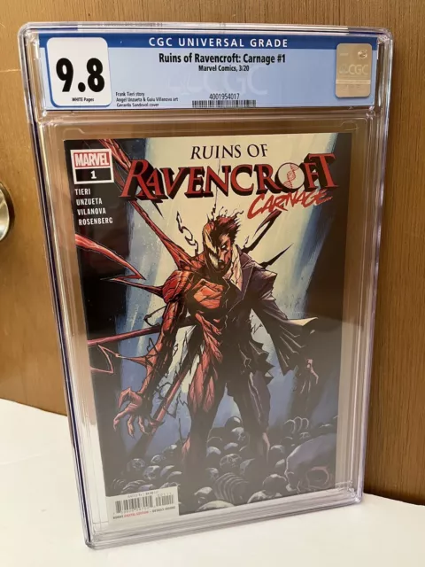 Ruins Of Ravencroft 1 CGC 9.8 🔥2020 Frank Tieri & Sandoval🔥Marvel Comics