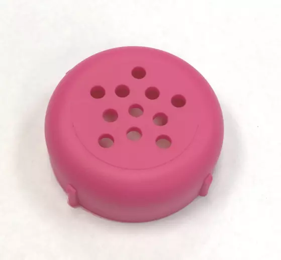 Cheese Shaker Tops- Plastic- Rust and Dent Free Forever Lids (12 Count) Pink