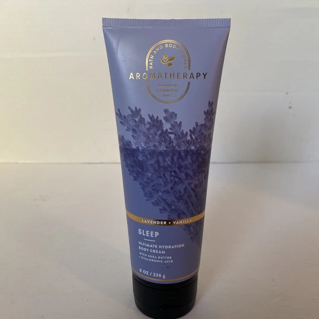 Crema corporal vainilla lavanda para dormir Bath & Body Works aromaterapia 8 oz