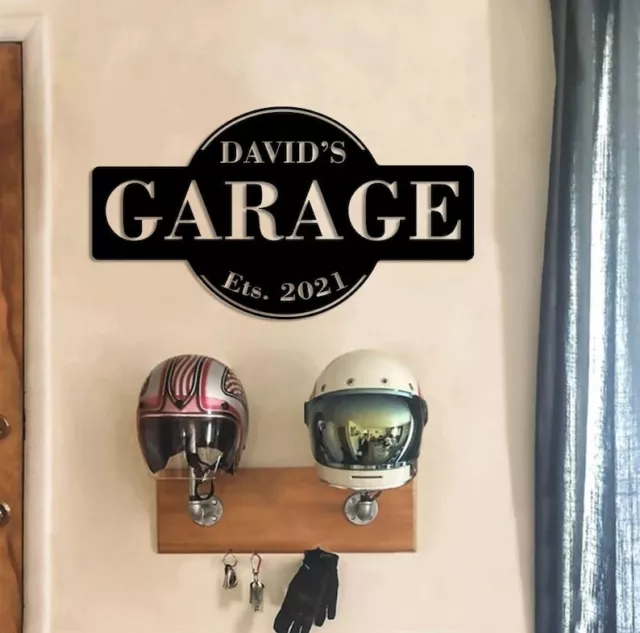 Personalized Garage Sign, Custom Garage Sign, Metal Sign For Garage, Special Gif