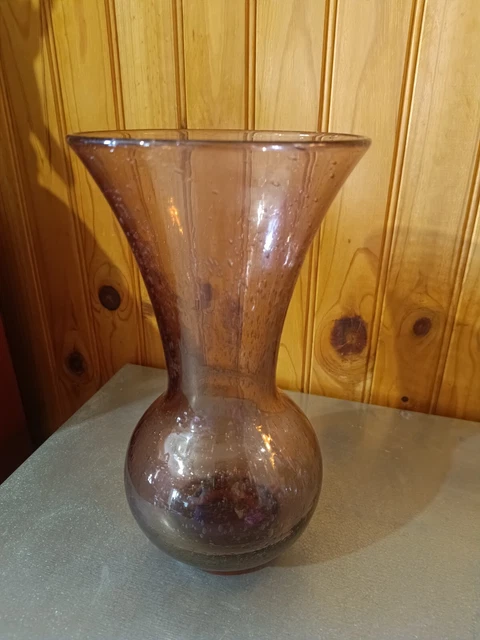 Flacon En Verre Soufflé Guy Untrauer Daté 1990 - Avec Bouchon, Pièce Unique, Bel état