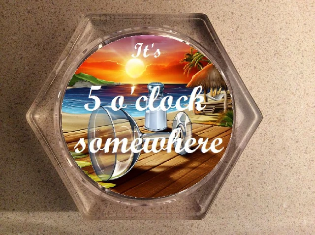 Its 5 Oclock Somewhere Drink Coasters - Drinking  - Bar Coasters - Beer