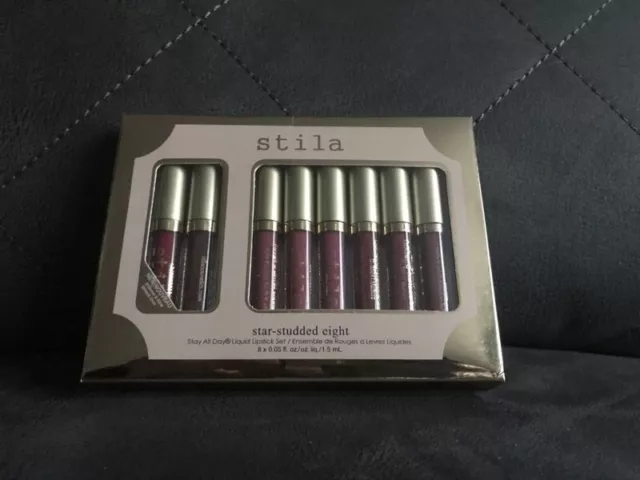 Stila Star-Studded Eight Long Lasting creamy Liquid Lipsticks Minis Beauty Gift