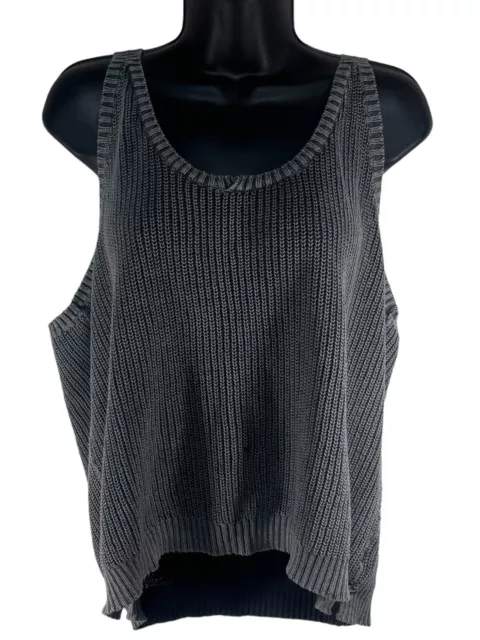 Free People Tank Top We The Free Ribbed Knit Sweater Tank Womens L Tanks