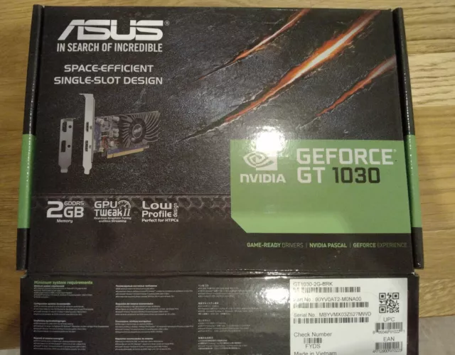 ASUS NVIDIA GeForce GT1030-2G-BRK 2GB GDDR5 Grafikkarte LP