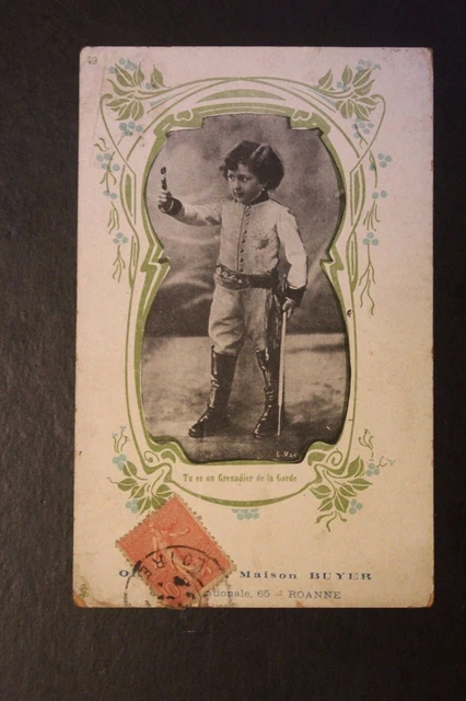 Carte postale ancienne CPA animée Fantaisie - Grenadier de la Garde