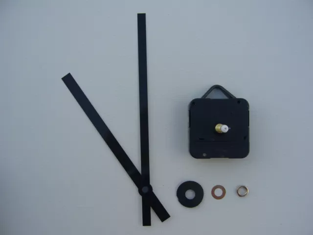 High Torque Clock Movement Long Spindle 170Mm Black Metal Baton Hands