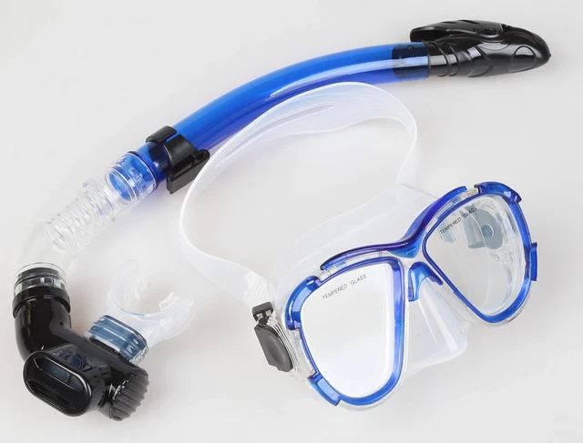 NNEDSZ Adult Snorkeling Swimming Diving Mask & Snorkel - Quality Tempered Glass