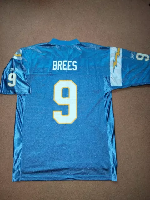 SAN DIEGO CHARGERS LA Chargers #9 BREES NFL Football Trikot himmelblau, Gr. L