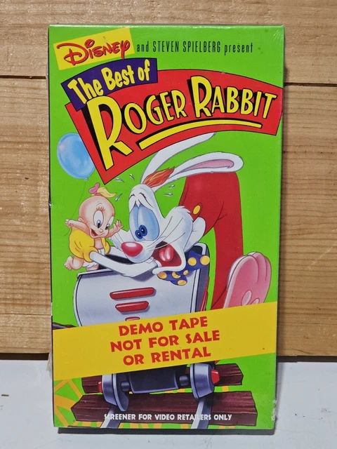 DISNEYS THE BEST of Roger Rabbit Animated Promotional Demo Tape VHS ...