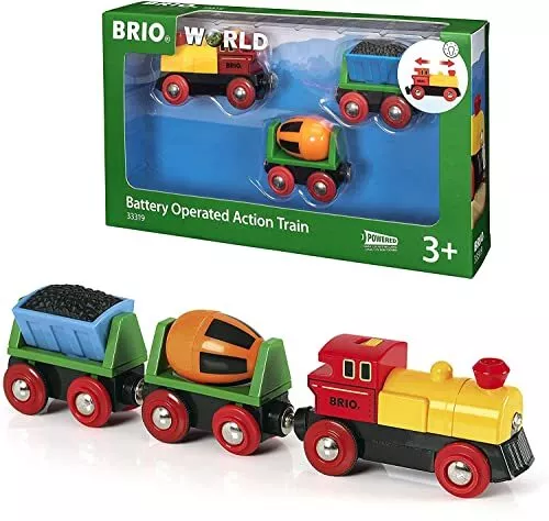 BRIO WORLD Battery Power Action Train [3 Pieces] 33319 Free Expedited Shipping