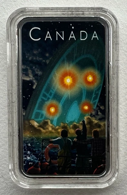 Canada 2019 Unexplained Phenomena Shag Harbour Silver Coin 1oz