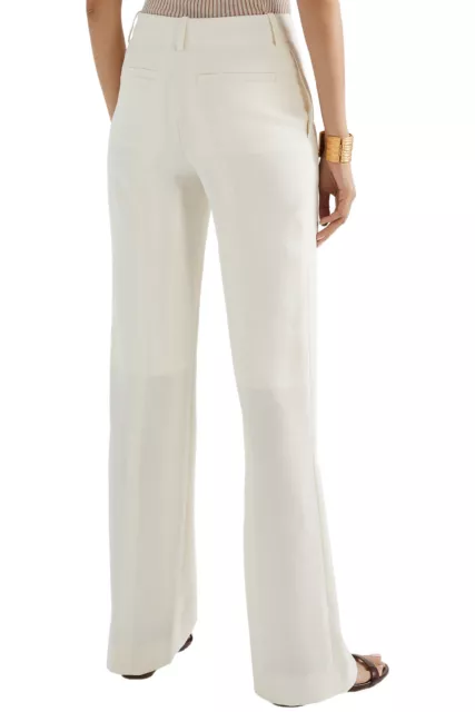 RRP €763 CHLOE Crepe Seam Front Trousers FR34 US2 UK6 XS Silk Lined ...