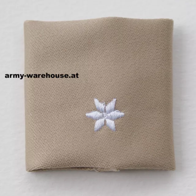 österr. Bundesheer Dienstgrad Abzeichen "Gefreiter", BH Rangschlaufe, ÖBH, beige