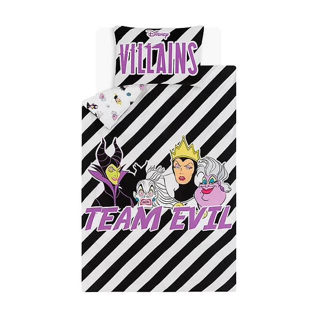 DISNEY ASDA Villains Team Evil Single Duvet Cover Set bedding