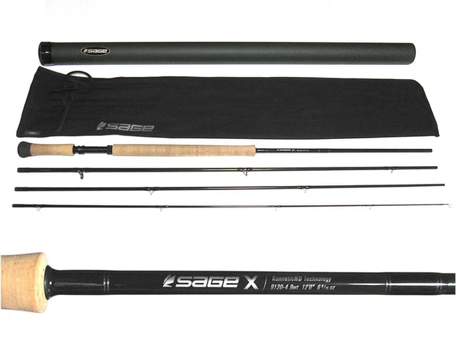 SAGE X 9120-4 Fly Rod 9wt 12ft 4-Piece Used Lightly $1,710.05