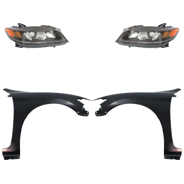 Headlight Lamp Kit Left-and-Right Coupe Left & Right for Honda Accord 2013-2015