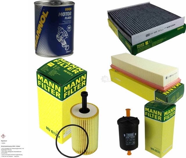 Kit D'Inspection & Nettoyage Moteur MANN-FILTER SCT - Jeu De Filtres (Huile, Air, Habitacle) - Réf. 11587170 - Neuf