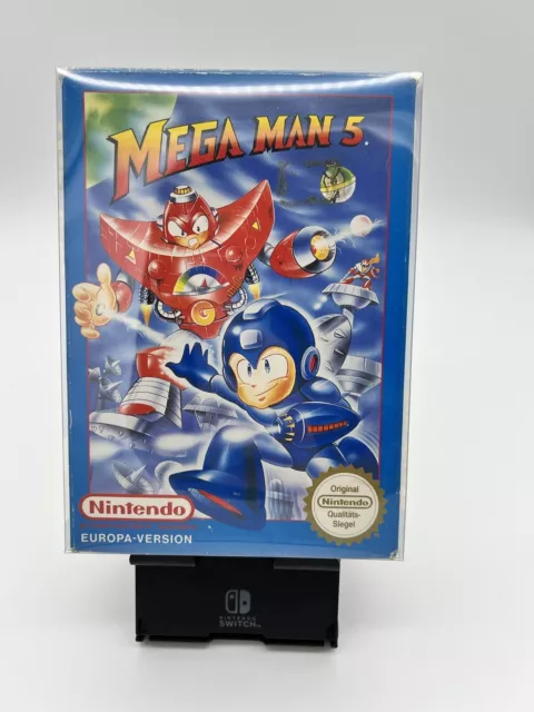 ‼️NINTENDO NES SPIEL Mega Man 5 OVP CIB - Selten - Sehr guter Zustand- Sammler‼️