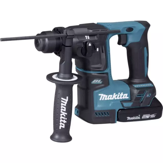 Makita DHR171RAJ SDS-Plus-Marteau perforateur sans fil 18 V 2 Ah Li-Ion + 2